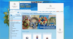 Desktop Screenshot of dekor-extra.cz